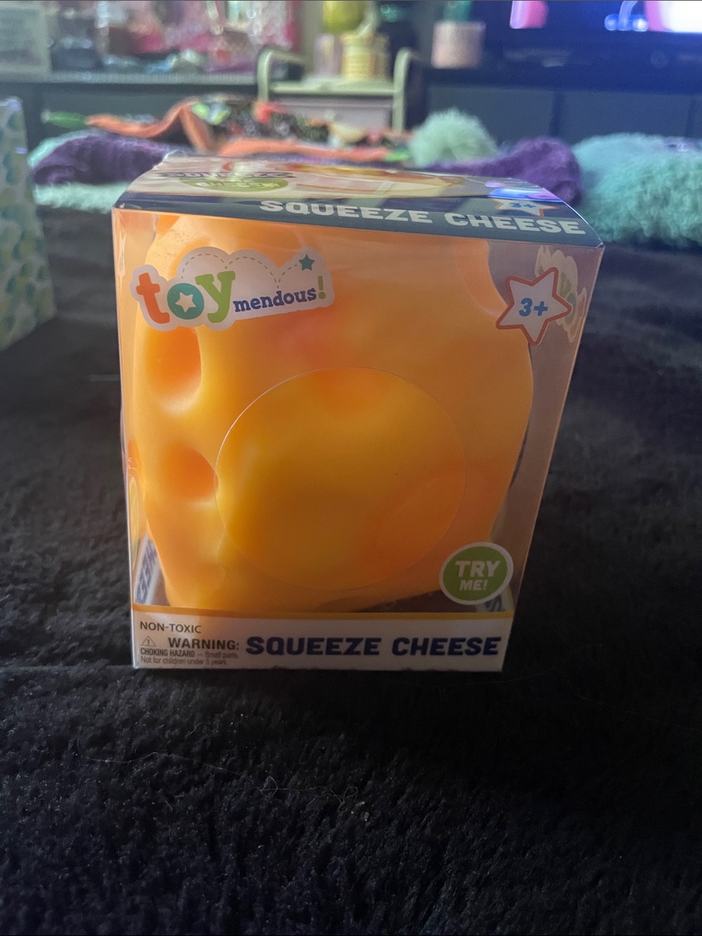 Squeeze Cheese Soft Squishy Toy - Yellow